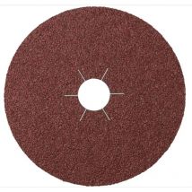 Klingspor CS 561 Fibre Discs, 180 x 22mm, Grain 120, Star Hole (Pack of 25)