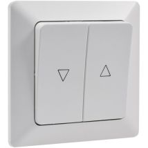 Milos Interrupteur De Store 22777, Encastré, Haut/bas, Blanc Mat