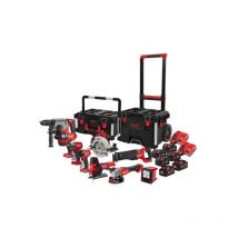 Milwaukee - M18FPP9A-555T Kit d'outils sans fil avec 12 douilles à percussion et jeu de lames de scie sabre