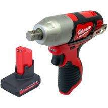 Milwaukee - M12 BIW12-501 Akku Schlagschrauber 12 v 138 Nm 1/2' + 1x Akku 5,0 Ah - ohne Ladegerät