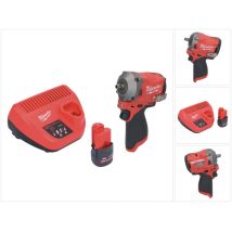 Milwaukee M12 FIW38-251 Akku Schlagschrauber 12 V 339 Nm 3/8" Brushless + 1x Akku 2,5 Ah + Ladegerät