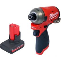 Milwaukee - M12 FQID-501 Akku Schlagschrauber 12 v 50 Nm 1/4' Brushless + 1x Akku 5,0 Ah - ohne Ladegerät