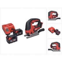 Milwaukee M18 BJS-502 Scie sauteuse sans fil 18 V + 2x batterie 5,0 Ah + chargeur
