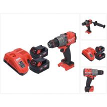Milwaukee M18 FPD3-502 Perceuse-visseuse à percussion sans fil 18 V 158 Nm Brushless + 2x batterie 5,0 Ah + chargeur