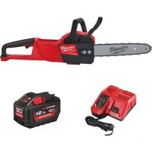 M18FCHSC-121 18V fuel Brushless Cordless Chainsaw (30cm Bar) Kit - 1 x M18HB12 High Output Battery and M12-18FC Fast Charger 4933471443 - Milwaukee