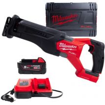 M18FSZ-501X Scie sabre 18V - 1 x batteries 18V 5.0Ah + chargeur - en coffret - Milwaukee