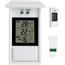 YMYNY – Digitalthermometer für Innen und Außen – Temperaturmessbereich -20 bis 50 °C – Temperaturgenauigkeit ±1 °C – ABS – 2 x AAA-Batterien