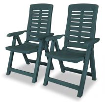 Furniture Limited - Chaises inclinables de jardin lot de 2