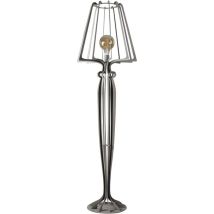 Minerva Stehleuchte Ø38x166 cm aus retikuliertem Eisen. Modernes Design mit Fußschalter, E27-Anschluss, hergestellt in Italien, Schlamm