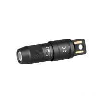 Jalleria - mini 2 Port usb Magnétique Mains Libres Lampe de Poche Rechargeable Lampe de Poche 50 Lumens Lumière Douce Petite et Puissante Clé pour la