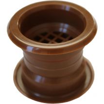 Airroxy - 4x acacia couleur collier cercle Mini évent grille ventilation porte couvercle