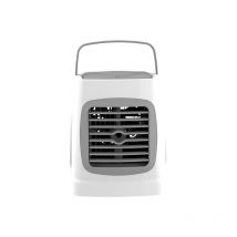 Serbia - Mini climatiseur personnel rechargeable usb avec 3 vitesses avec lumières led pour bureau à domicile (noir)