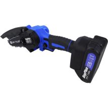 Lucn - Mini Akku Kettensäge 4 Zoll(10cm), Akku Kettensäge mit 1 x 1.5Ah Akku, 2 Ketten, 1 Führungsplatte, 2000 spm Einhand Kettensäge für