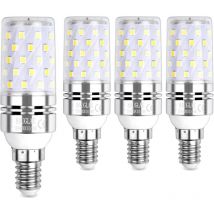 Mini ampoule led tubulaire T28 1W - Base E27 - Verre ambré - Blanc chaud - Décorative - Non dimmable - Pack de 6
