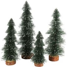 Jeffergarden Mini Arbre de Noël Artificiel, Arbre décoré de Noël Authentique pour la Table de Salle à Manger de Cuisine à la Maison de Fête de Noël