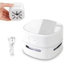 Shining House - Mini Aspirateur de Table sans Fil Aspirateur de Bureau usb Rechargeable Rotation à 360°, Mini Aspirateurs à Main pour Table Bureau