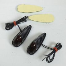 Mini Blinker Wassertropfen Carbon Orange Rauch Led Für Motorrad