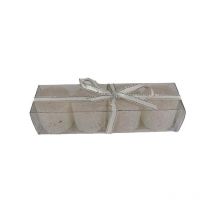 Mini Bougie Paillette Non Parfumée - set de 4 pcs - Or Silumen