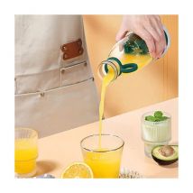 Mediawave Store - Mini bouteille de smoothie rechargeable portable pour mélangeur de jus portable Couleur: Noir