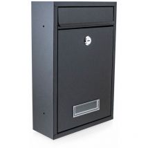 Mini Briefkasten Wandbriefkasten Erweiterbar Briefkastenanlage Schwarz