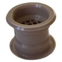 Airroxy - Mini Circle Collar Air Vent Grille Door Ventilation Cover Birch Color 4pcs