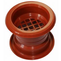 Mini Circle Collar Air Vent Grille Door Ventilation Cover Cherry Color 4pcs