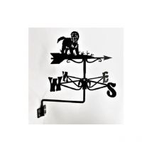 Mini Cockapoo Weathervane - Black wind vane - Steel - L38 x W38 x H45.5 cm - Black