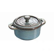 Staub - Mini Cocotte Céramique 10 cm Turquoise Ancienne