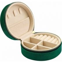 Mini coffret à bijoux de voyage en velours, Boîte à bijoux de voyage pour filles et femmes, Petit organisateur de bijoux pour bagues, boucles