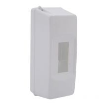 Mini coffret électrique modulaire 2 modules 150x55x65mm - avec rail din, montage en surface