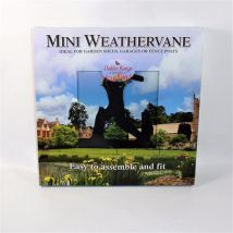 Oakley - Mini Cricketer Weathervane - Steel - L38 X W38 X H50 Cm - Black