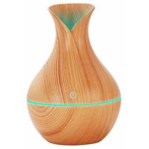 Mini Diffuseur D'Arômes Effet Bois Aromathérapie Humidificateur Usb Maison Led 130ml