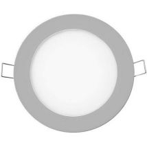 EDM - Downlight led 6W rond ∅11,7cm Chromé - Blanc Naturel 4000K