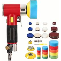 Mini-Druckluft-Exzenterschleifer, Autopolierer, 25/50/80 mm Druckluftschleifer, Exzenterschleifer, 33 Polierpads