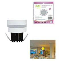 RG - mini faretto led 3W soffitto tondo incasso molla 4CM led bianco naturale 4000K