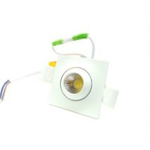 Mini faretto led quadrato 3w cob faro led controsoffitto con alimentatore led kit 5 pezzi