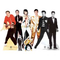 Figurines en carton de table Elvis Presley pour anniversaire 29 cm