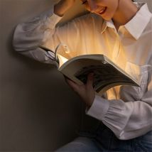 Mini Foldable Book Light Eye Protection Clip-On 360° Flip Study Lamp Rechargeable USB Travel Bedroom Reading