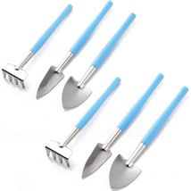 Mini-Gartenwerkzeug-Set – Rechen, Kelle, Topfschaufel – 6-teiliges Set