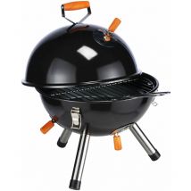Spetebo - Mini-gril de marmite en noir - gril de pique-nique