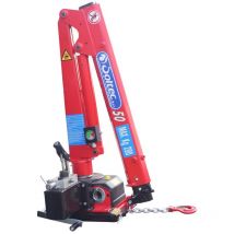 Mini gru charge 200 kg pour véhicules légers - deux défils manuels et pompe à main