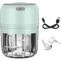 Jormftte - Mini hachoir électrique hachoir à ail portable petit hachoir sans fil avec chargement usb pour légumes gingembre oignon chili (250 ml),