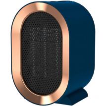 Jusch - Mini-keramik-heizlüfter, 800/1200 W Ptc-elektroheizung, 1 Sekunde Schnelles Aufheizen, Tragbar Für Home-office-badezimmer (blau) [