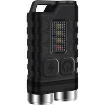 Ahlsen - Mini Lampe Torche Rechargeable Led Lampe de Poche Puissante noir