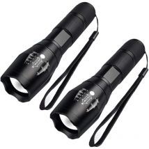 Soekavia - Mini linterna led - Linterna led militar para niños, con zoom, 5 modos de iluminación ajustables, superbrillante, 1000 lúmenes, a prueba