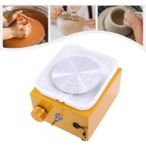 Senderpick - Mini máquina de alfarería cuadrada Secador de pelo Mini torno de alfarería eléctrico Rueda de cerámica Máquina de alfarería diy Máquina