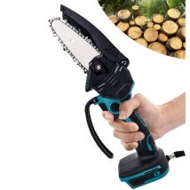 Mini motosega elettrica a batteria da 4 pollici, sega per legno, sega con una sola mano, taglierina per legno nudo (batteria non inclusa),