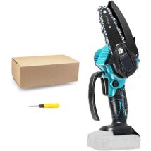 Mini motosega, motosega elettrica portatile a batteria, piccola sega a catena portatile, cesoie da potatura, (senza batteria), compatibile con