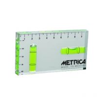 Mini niveau transparent 100x50mm Metrica 33036