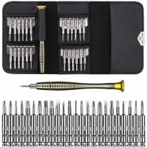 Tournevis Précision Mini 25 en 1 Kit de Tournevis Outils de Réparation pour iphone, Portable Laptop, Montre, Bijoux, Jouets, Lunettes etc Kit de